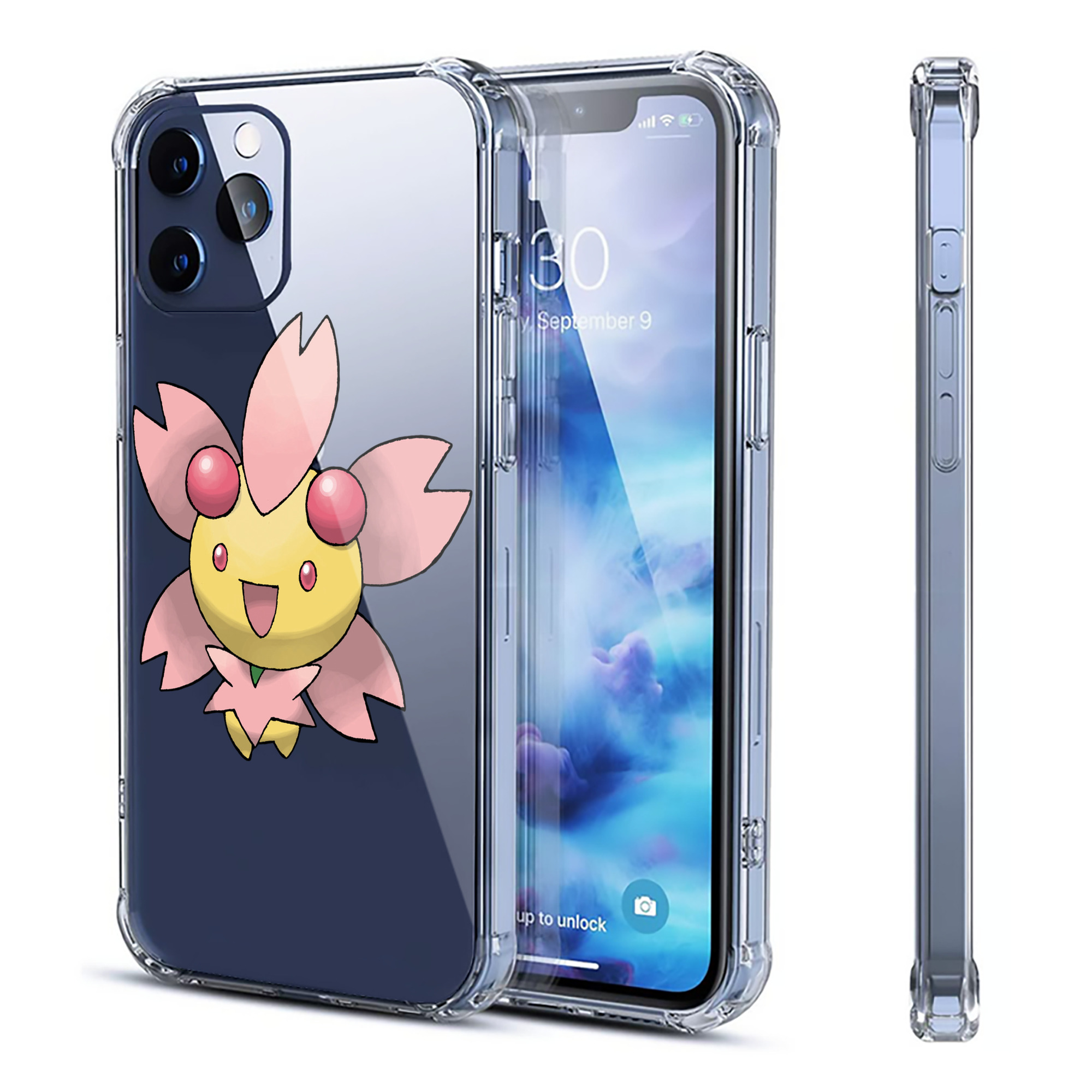 （画像用） ポケットモンスター Pokémon 【iPhone 12シリーズ対応】透明スマホケース（クリアソフトケース）
